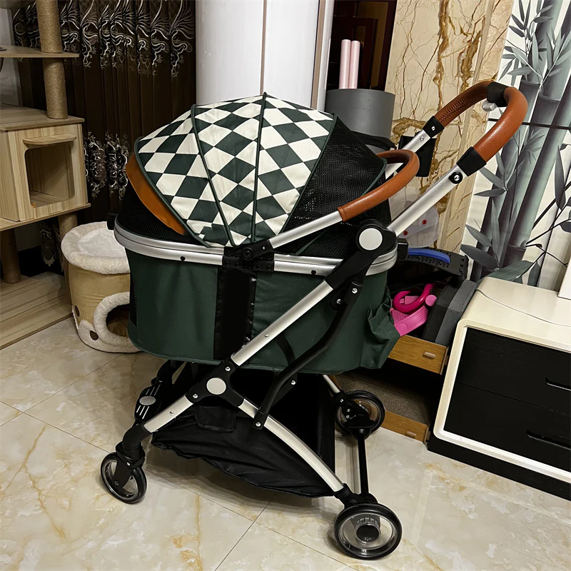 Poussette de luxe détachable pour chien – Image 2