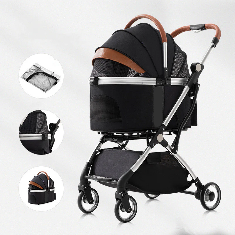 Poussette de luxe détachable pour chien – Image 8